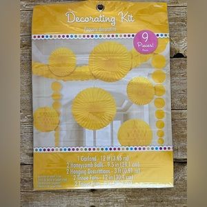 Amscan 9pc decorating kit, yellow